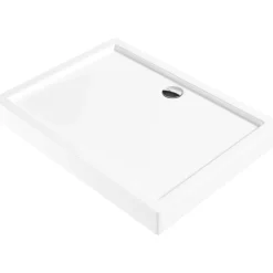 Piatto doccia acrilico rettangolare Idrostile Genio 120x90 cm bianco