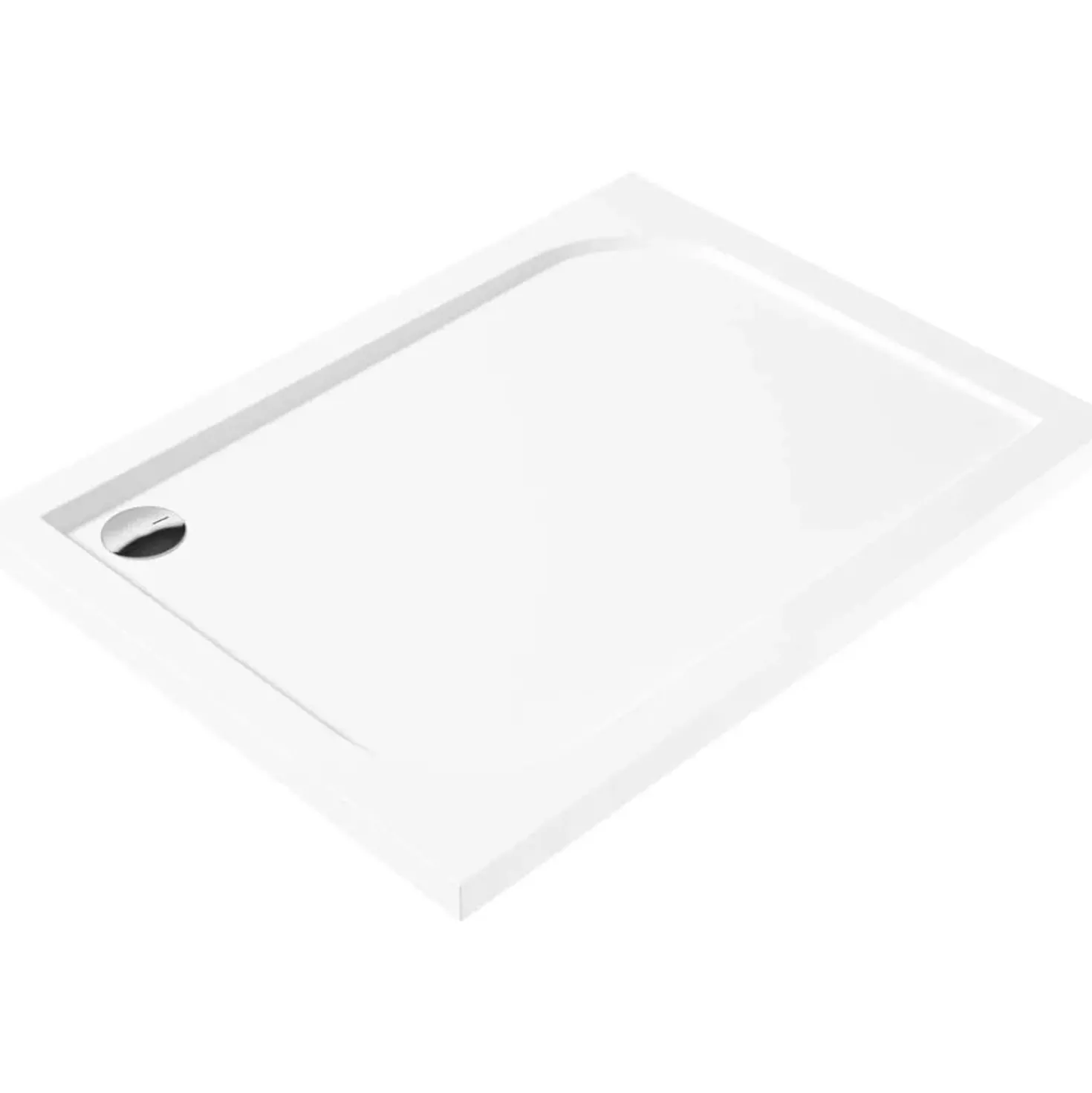 Piatto doccia acrilico rettangolare Idrostile 120x80 cm bianco