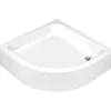 Piatto doccia acrilico semicircolare Idrostile Plus con piedini 90x90 cm bianco