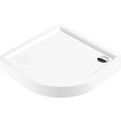 Piatto doccia acrilico semicircolare Idrostile Genio 80x80 cm bianco
