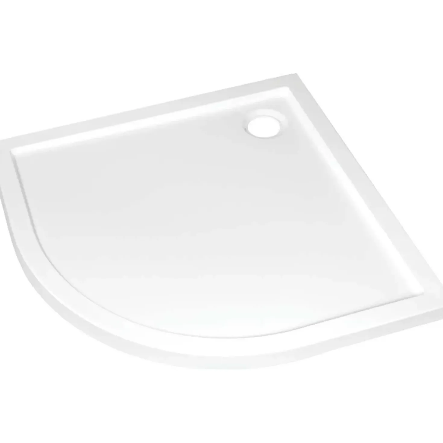 Piatto doccia acrilico semicircolare Idrostile Praim 90x90 cm bianco