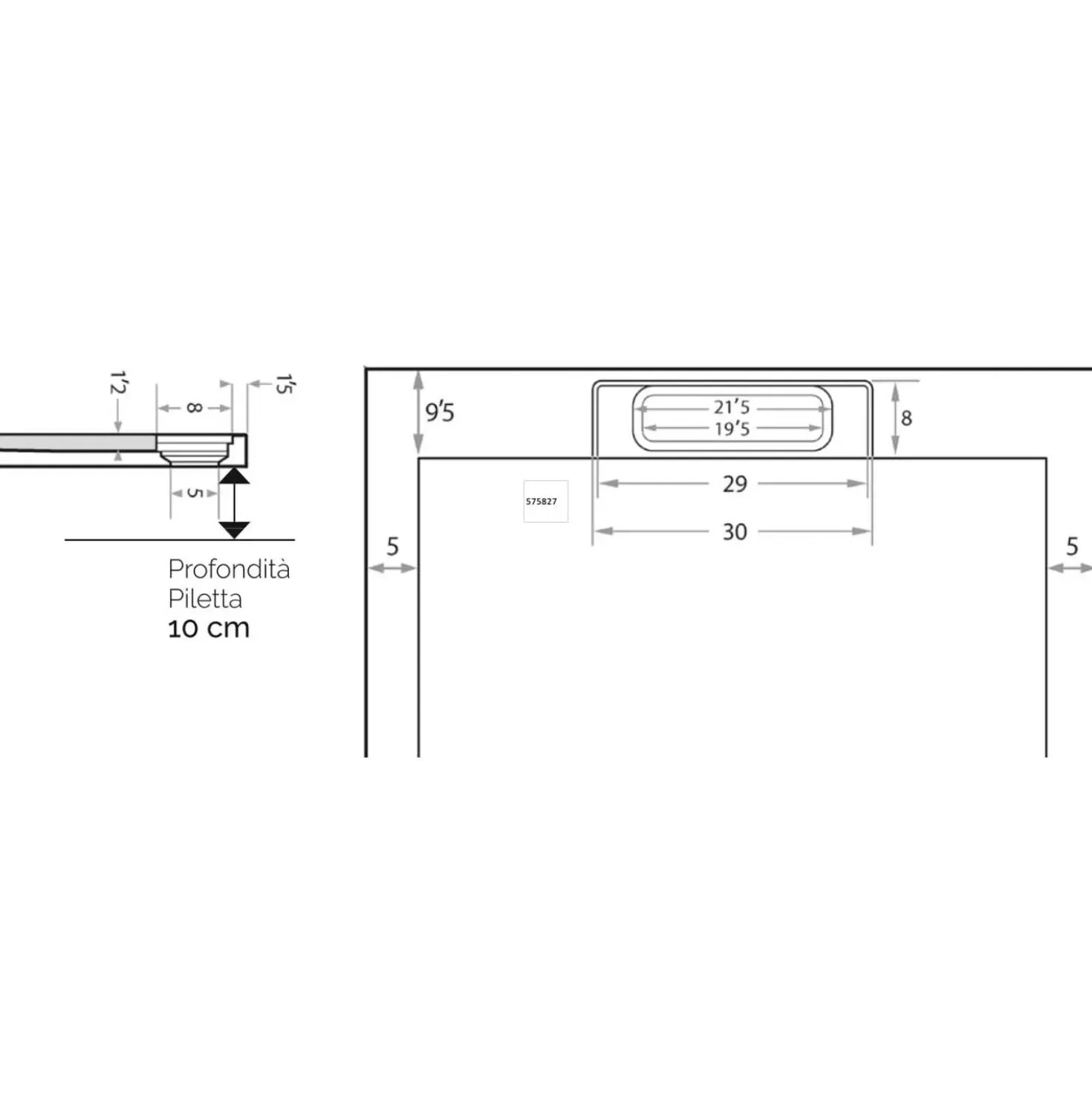 Piatto doccia Euphoria in resine di poliestere bianco 80x140 cm