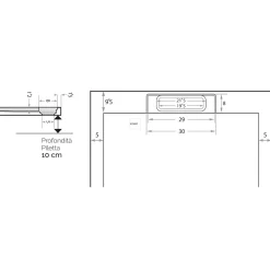 Piatto doccia Euphoria in resine di poliestere bianco 80x160 cm