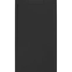 Piatto doccia Euphoria in resine di poliestere nero 80x120 cm