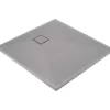 Piatto doccia granito Idrostile Puerto Padre 90x90 cm grigio metallizzato