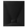 Piatto doccia in poliestere nero effetto pietra 70 x 90 cm