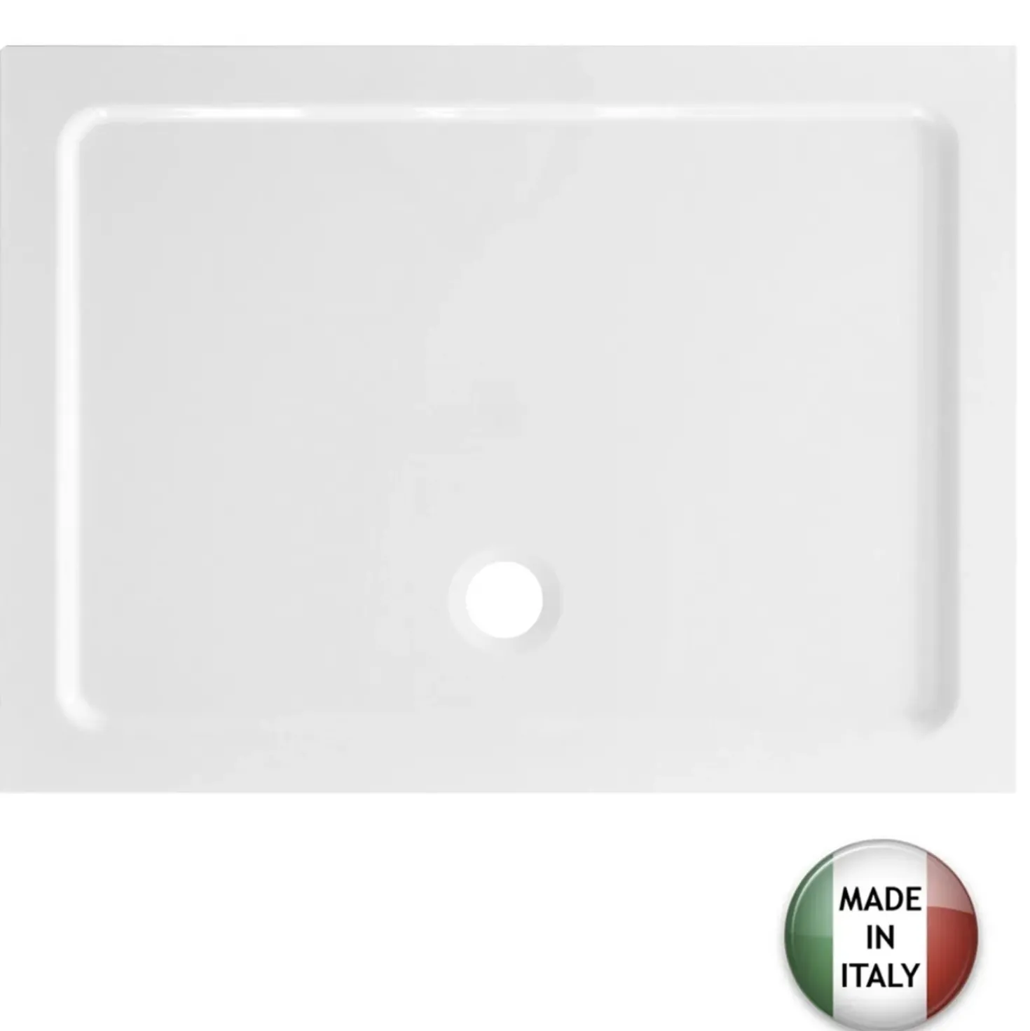 Piatto doccia in tecnopolimero Mr.Flat 70x90 cm x H 3 cm