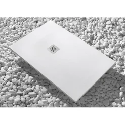 Piatto doccia Newstone 90 cm x 70 cm bianco