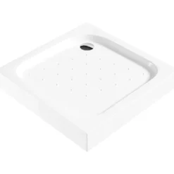 Piatto doccia quadrato Idrostile Punk con coperchio 80x80 cm bianco