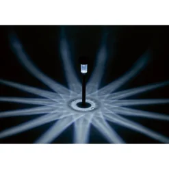 Picchetto solare LED Ø 5,5x40 cm Nero 8 pz