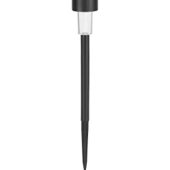 Picchetto solare LED Ø 5,5x40 cm Nero 8 pz