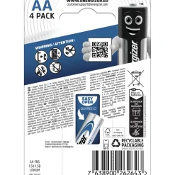 Pila al litio Energizer ULTIMATE AA Mignon 4 pz