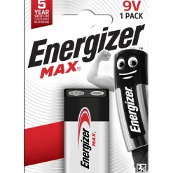 Pila alcalina Energizer MAX ALK 9V E-Block 1 pz