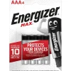 Pila alcalina Energizer MAX ALK AAA Mini Stilo 4 pz