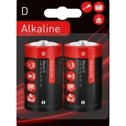 Pila alcalina Mono D OBI 2 pz