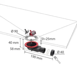 Piletta doccia Slim+ Ø 90mm senza calotta