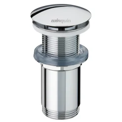 Piletta lavabo Quick clac in Ottone cromato senza troppo pieno