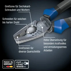 Pinza universale LUX-TOOLS PRO 200 mm impugnatura 3K