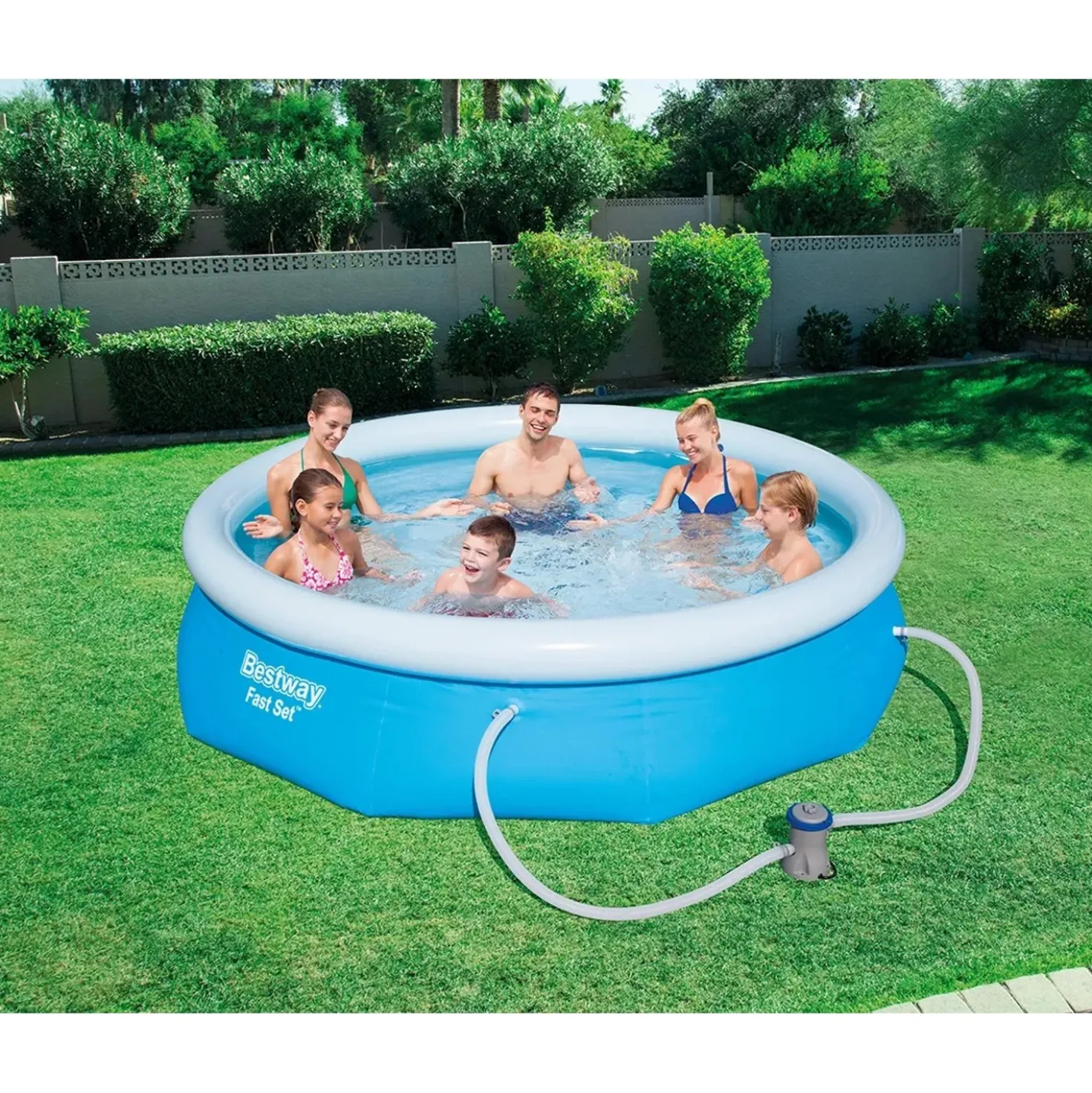 Piscina Bestway Fast Set con pompa filtro a cartuccia Ø 305 cm X 76 cm