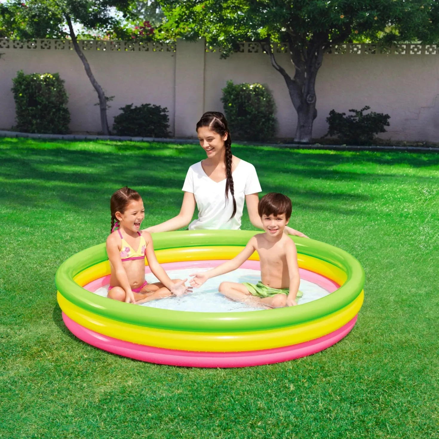 Piscina fuori terra gonfiabile Bestway 3 anelli Ø 152 cm x 30 cm