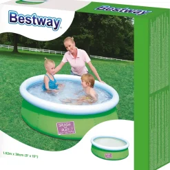 Piscina fuori terra gonfiabile in pvc Bestway Fast Set Ø 152x38 cm colori assort
