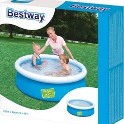 Piscina fuori terra gonfiabile in pvc Bestway Fast Set Ø 152x38 cm colori assort