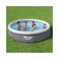 Piscina fuori terra gonfiabile in pvc Bestway Fast Set Ø 366 x H 76 cm