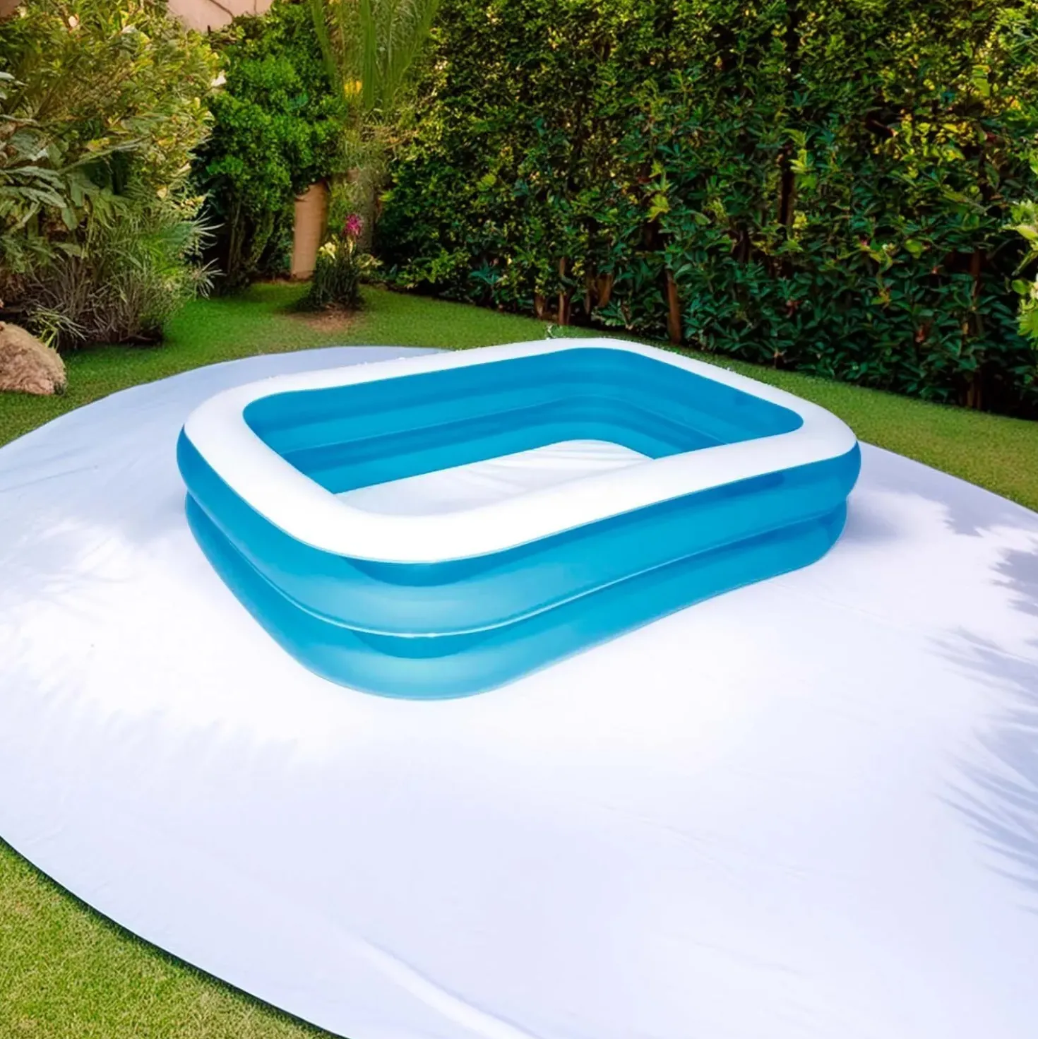 Piscina fuori terra gonfiabile Bestway Family a 2 anelli 211x132x46 cm