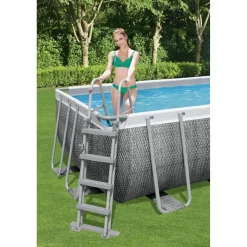 Piscina fuori terra tubolare in pvc/acciaio Bestway Pw SteelFrame 488x244x122 cm