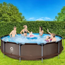 Piscina fuori terra tubolare tonda in pvc/acciao Jilong 427x84 cm