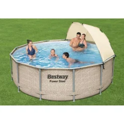 Piscina fuori terra tubolare in pvc/acciaio Bestway Pw Steel Ø 396x107 cm
