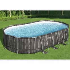 Piscina fuori terra tubolare in pvc/acciaio Bestway Pw Steel 610x366x122 cm