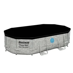 Piscina fuori terra tubolare in pvc/acciaio con oblò Bestway 488x305x107 cm