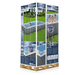 Piscina fuori terra tubolare in pvc/acciaio Bestway Pw SteelFrame 732x366x132 cm