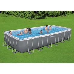 Piscina fuori terra tubolare in pvc/acciaio Bestway Pw SteelFrame 732x366x132 cm