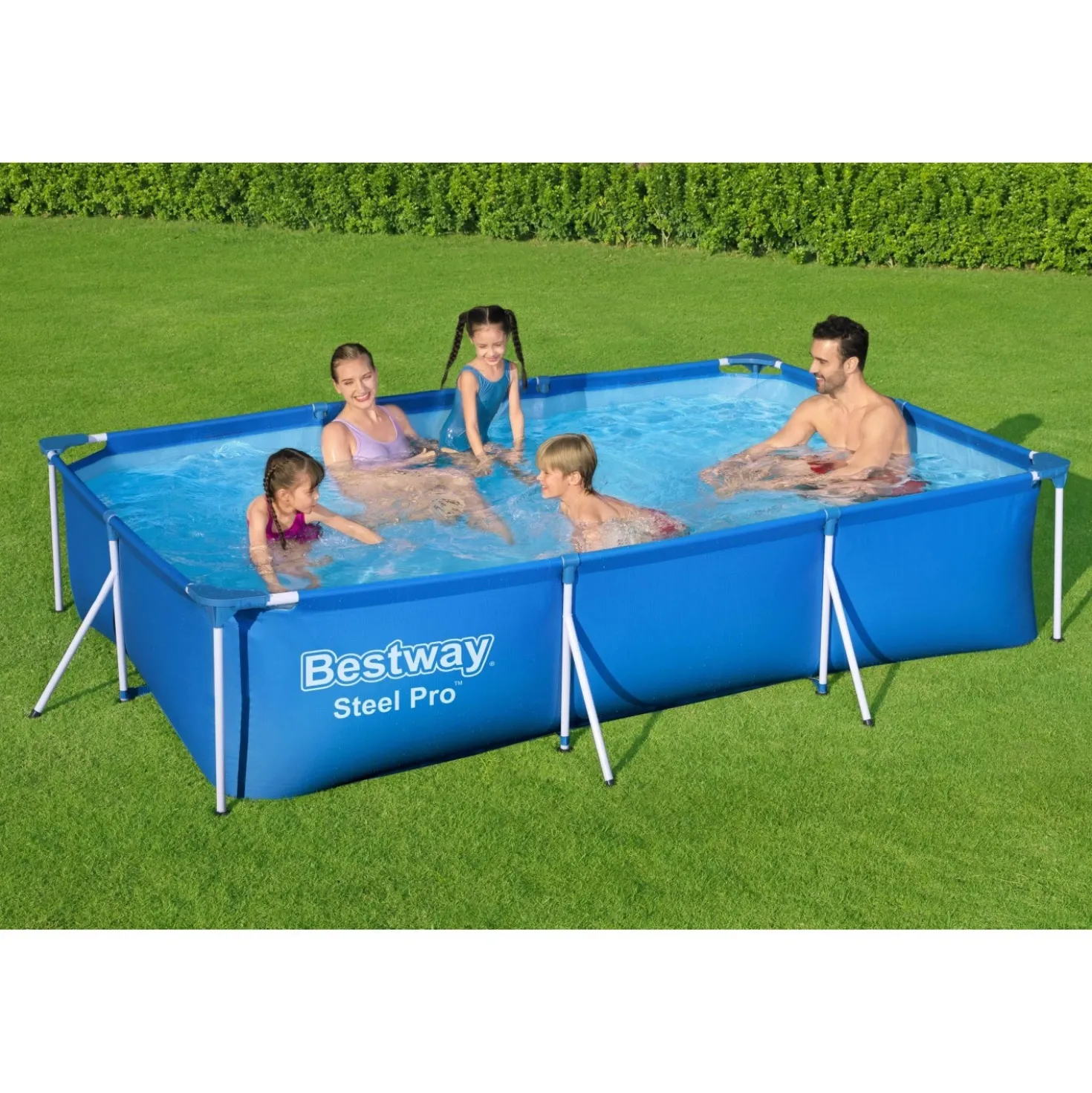 Piscina fuori terra tubolare Bestway Steel Pro Frame 300x201x66 cm
