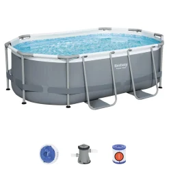 Piscina fuori terra tubolare in pvc/acciaio Bestway Pw Steel Frame 305x200x84 cm