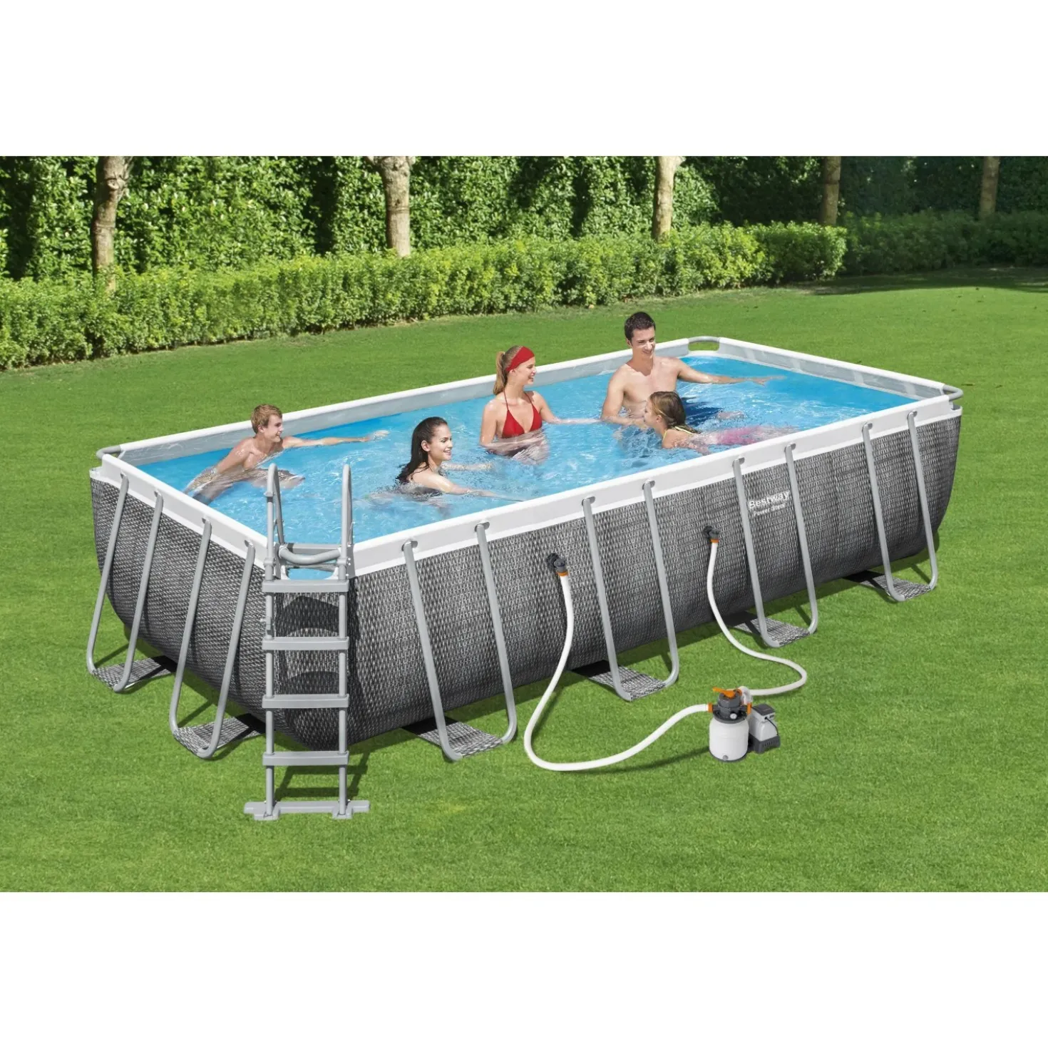 Piscina fuori terra tubolare in pvc/acciaio Bestway Power Steel 549x274x122 cm