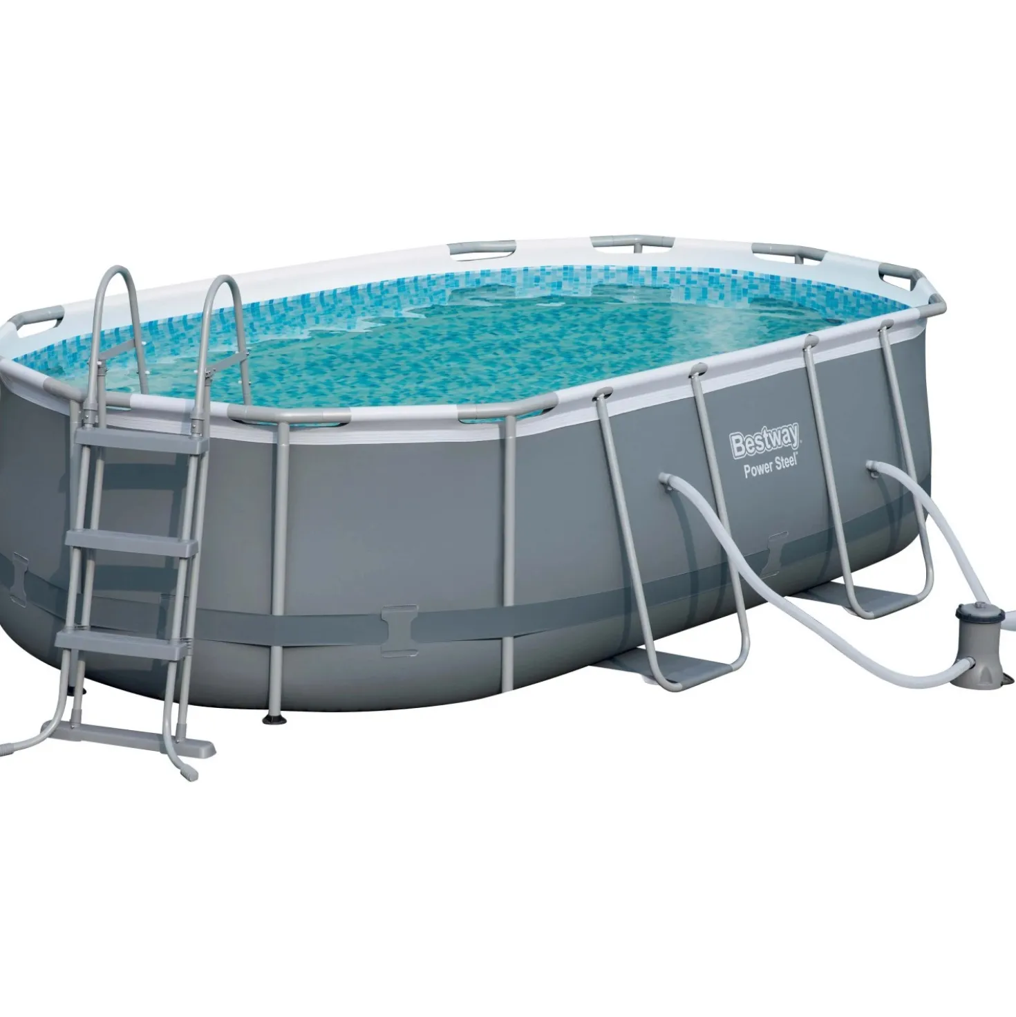 Piscina fuori terra tubolare in pvc/acciaio Bestway Pw SteelFrame 424x250x100 cm