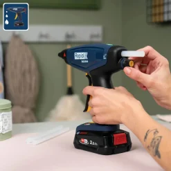 Pistola incollatrice a caldo a batteria Rapid BGX500 18 V con batteria