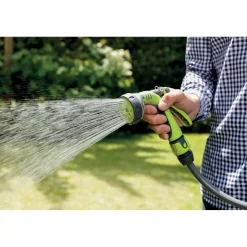 Pistola irrigazione G.F. Multifunzione "METALLO/GOMMA" - (Soft Touch) Lime