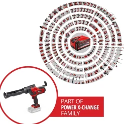 Pistola per silicone a batteria Einhell Power X-Change TE-SG 18/10 Li Solo
