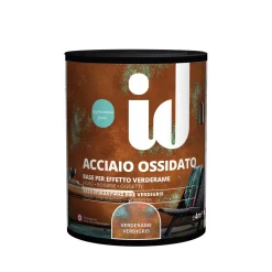 Pittura acciaio ossidato verde-rame effetto corten 1 l