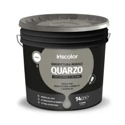 Pittura al quarzo per esterno Iris Color 14 l bianco