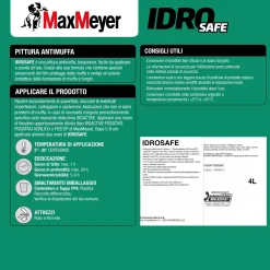 Pittura antimuffa MaxMeyer idrosafe traspirante bianco 4 l