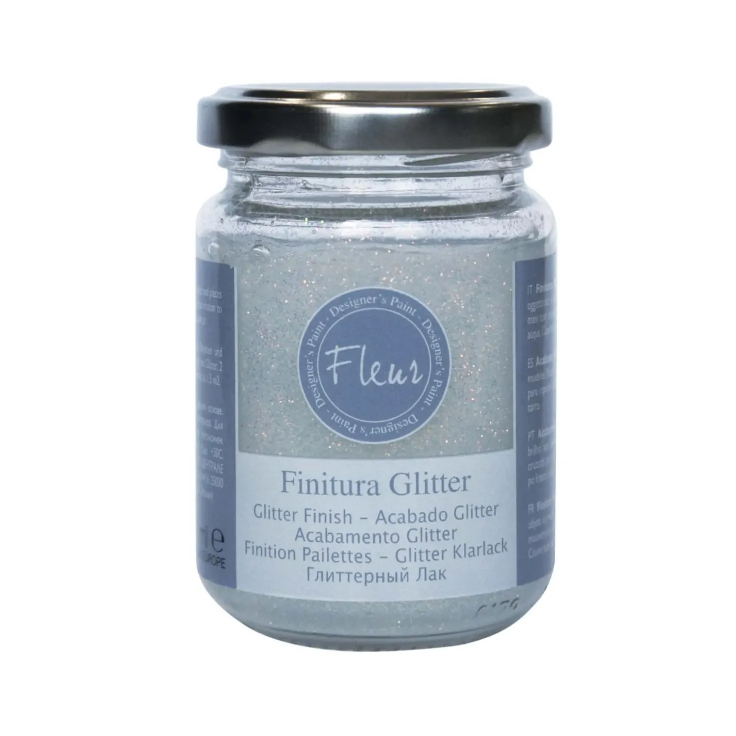Pittura con brillantini Fleur Specials Silver 130 ml