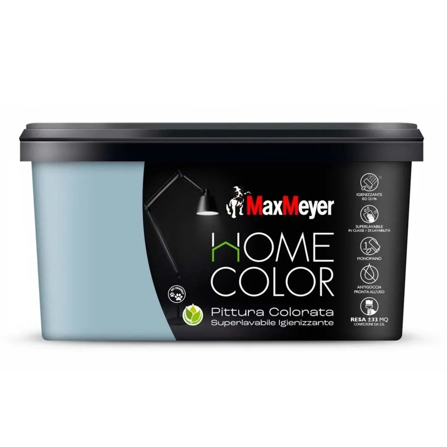Pittura home color superlavabile igienizzante lake 2,5 l