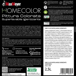Pittura home color superlavabile igienizzante lake 2,5 l