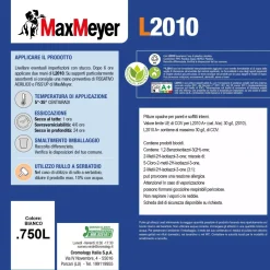 Pittura lavabile MaxMeyer L2010 bianca 0,75 l