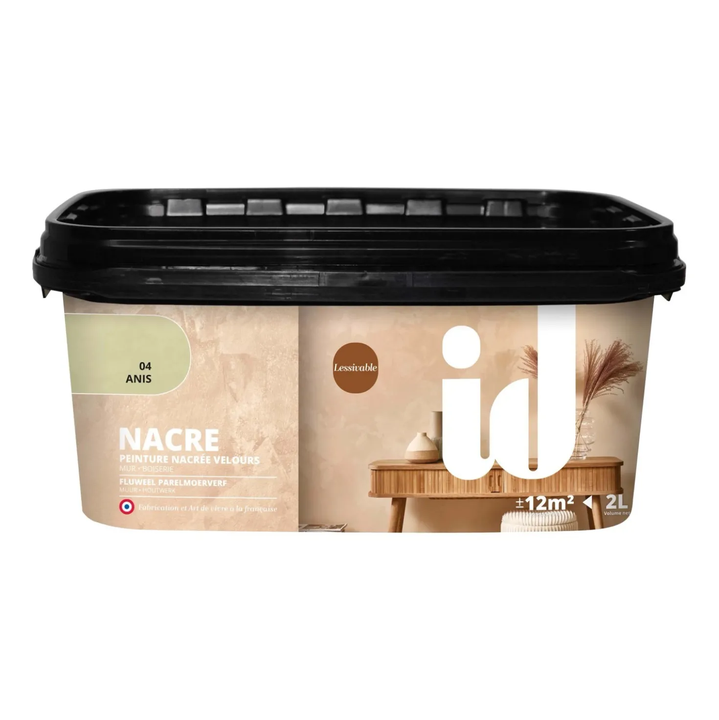 Pittura madreperlata e chick Verde anice 2 l